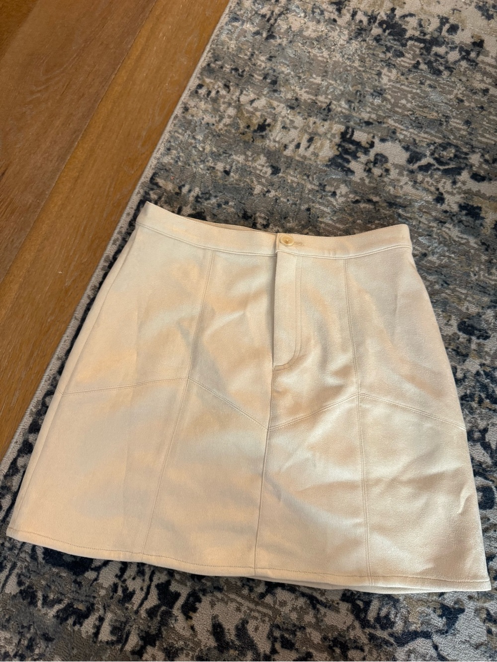 Pink Peplum Boutique Cream A-Line Mini Skirt
